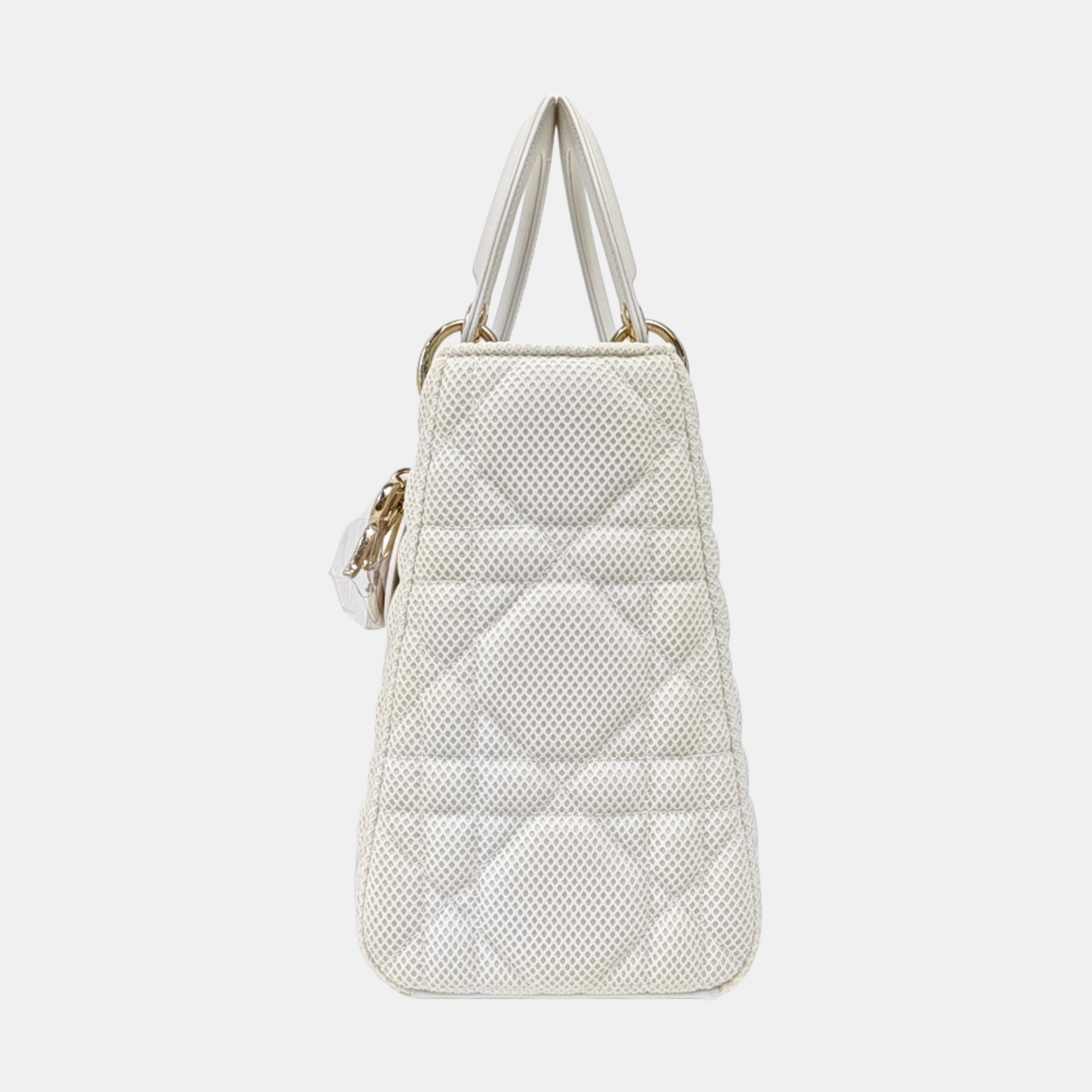 Lady D-Lite Mediano Tejido Acolchado Blanco
