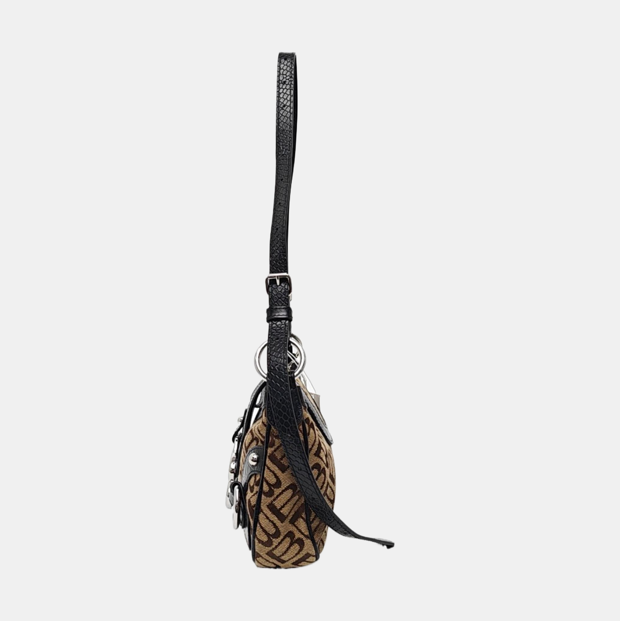 Le Cagole Small Fabric Brown