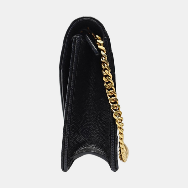MONOGRAM WOC Chevron Calfskin Black