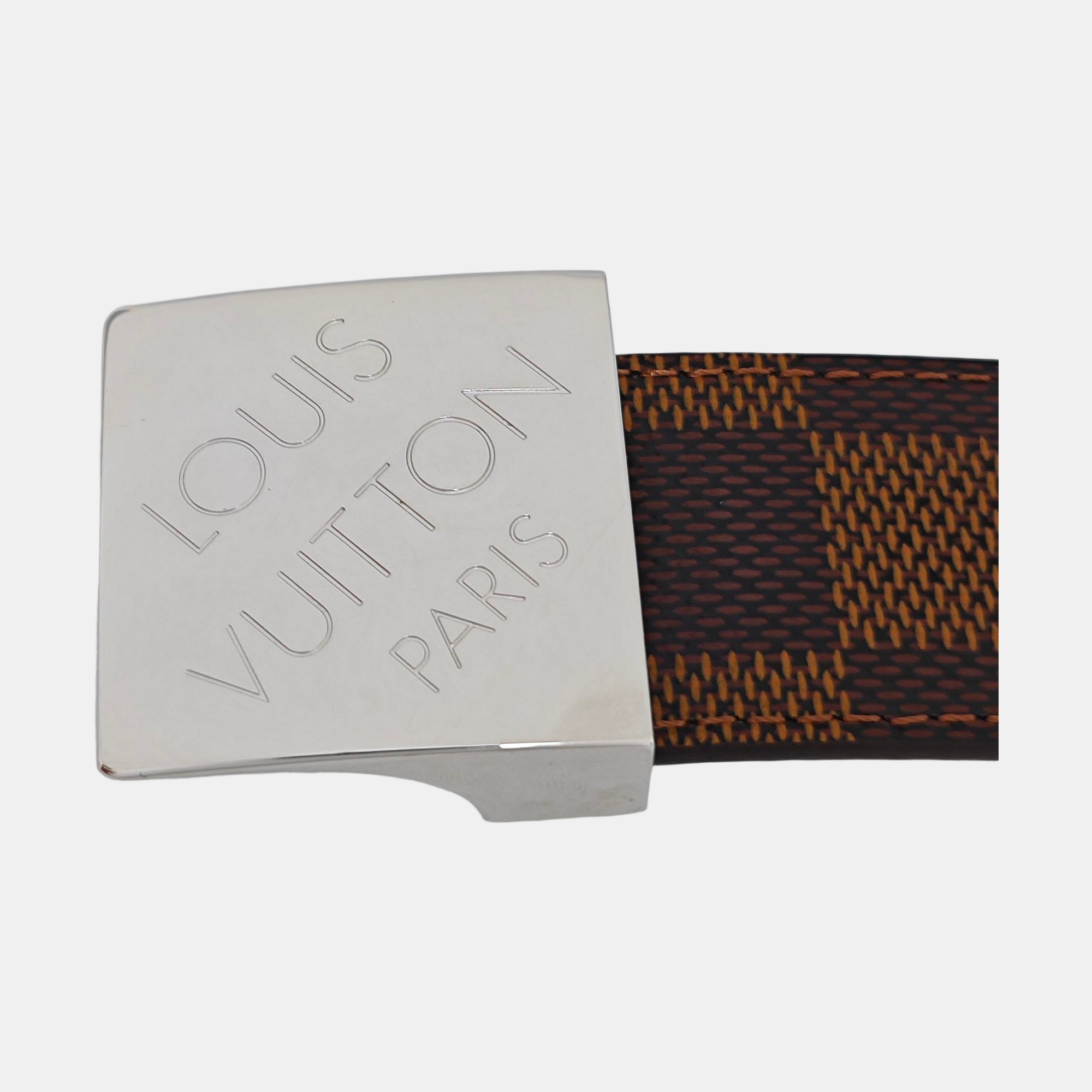 Coated Canvas Belt Brown