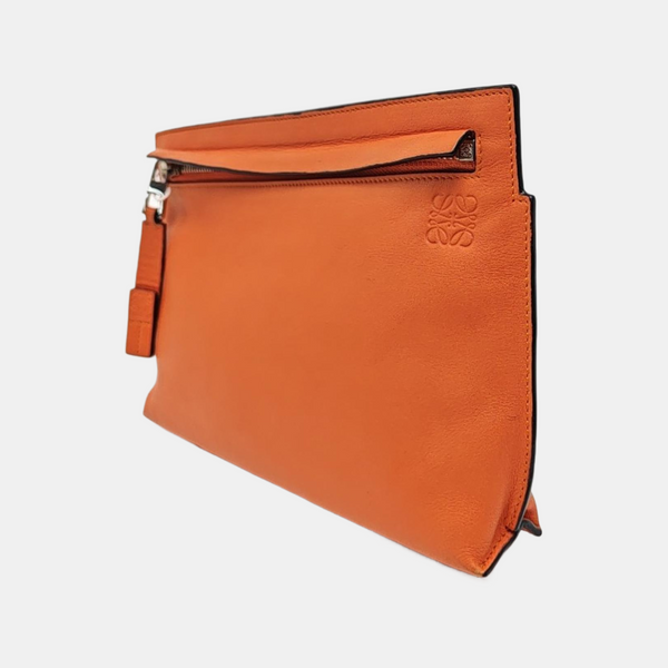 T Pouch Calfskin Orange