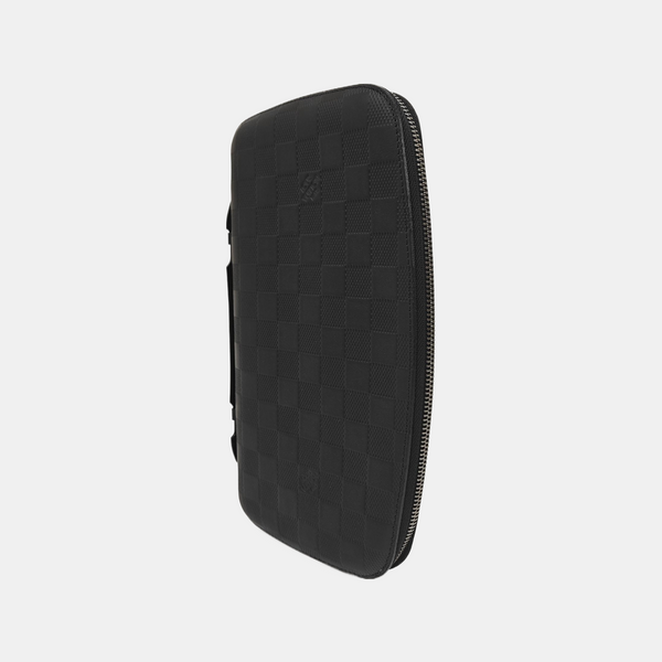 ATOLL Damier Graphite Calfskin Black