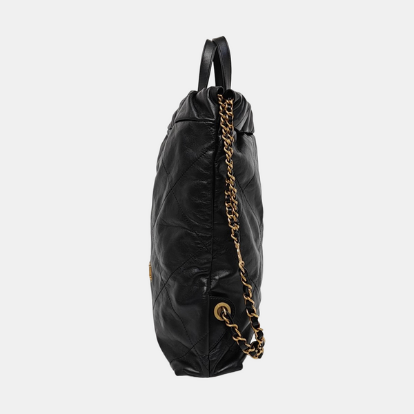 CHANEL 22 Small Quilted Calfskin Black