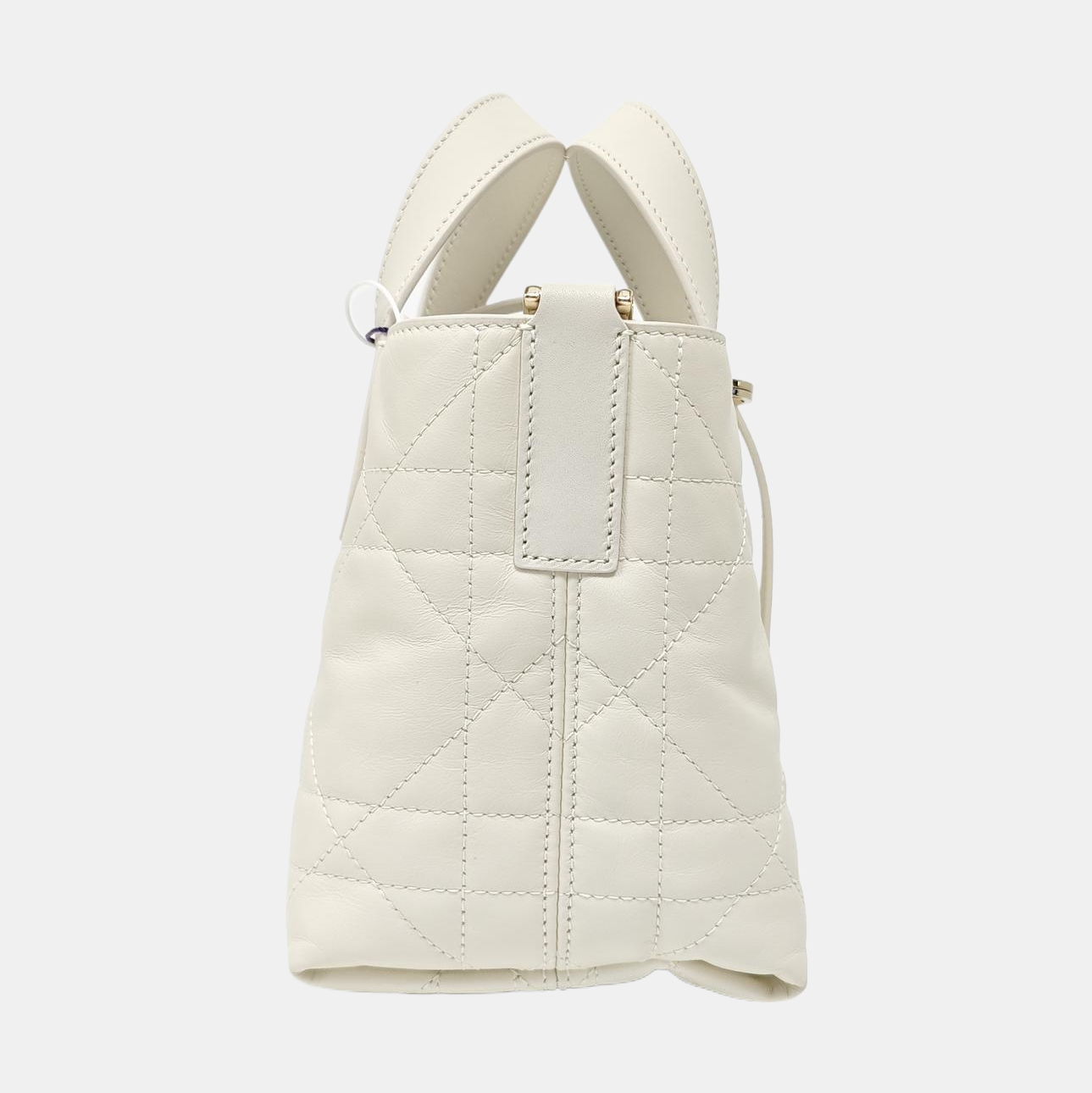 Toujours Nano Cannage Calfskin White