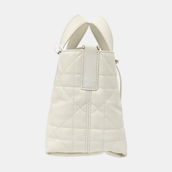Toujours Nano Cannage Calfskin White