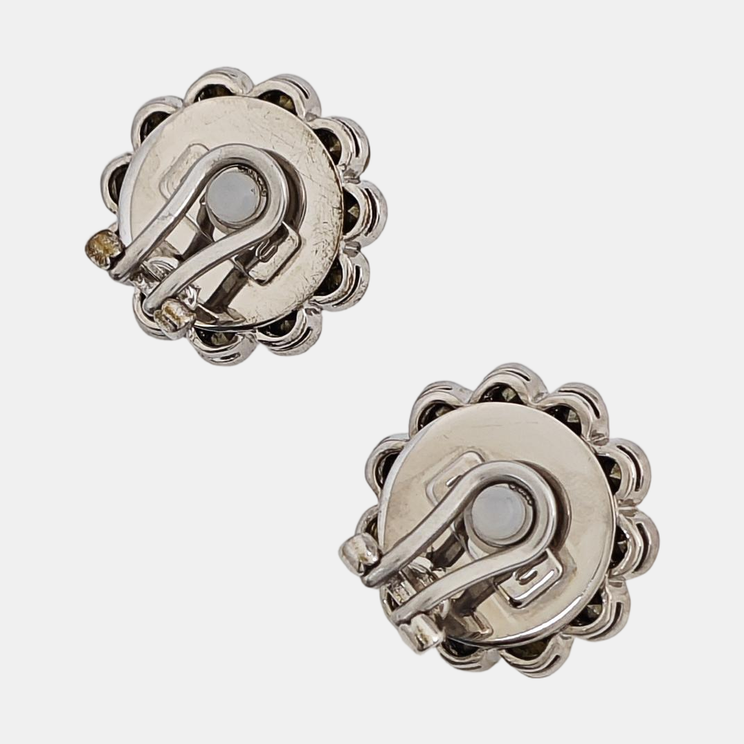 Metal Silver Clip On Earrings