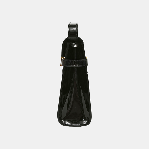 MANHATTAN Medium Patent Leather Black