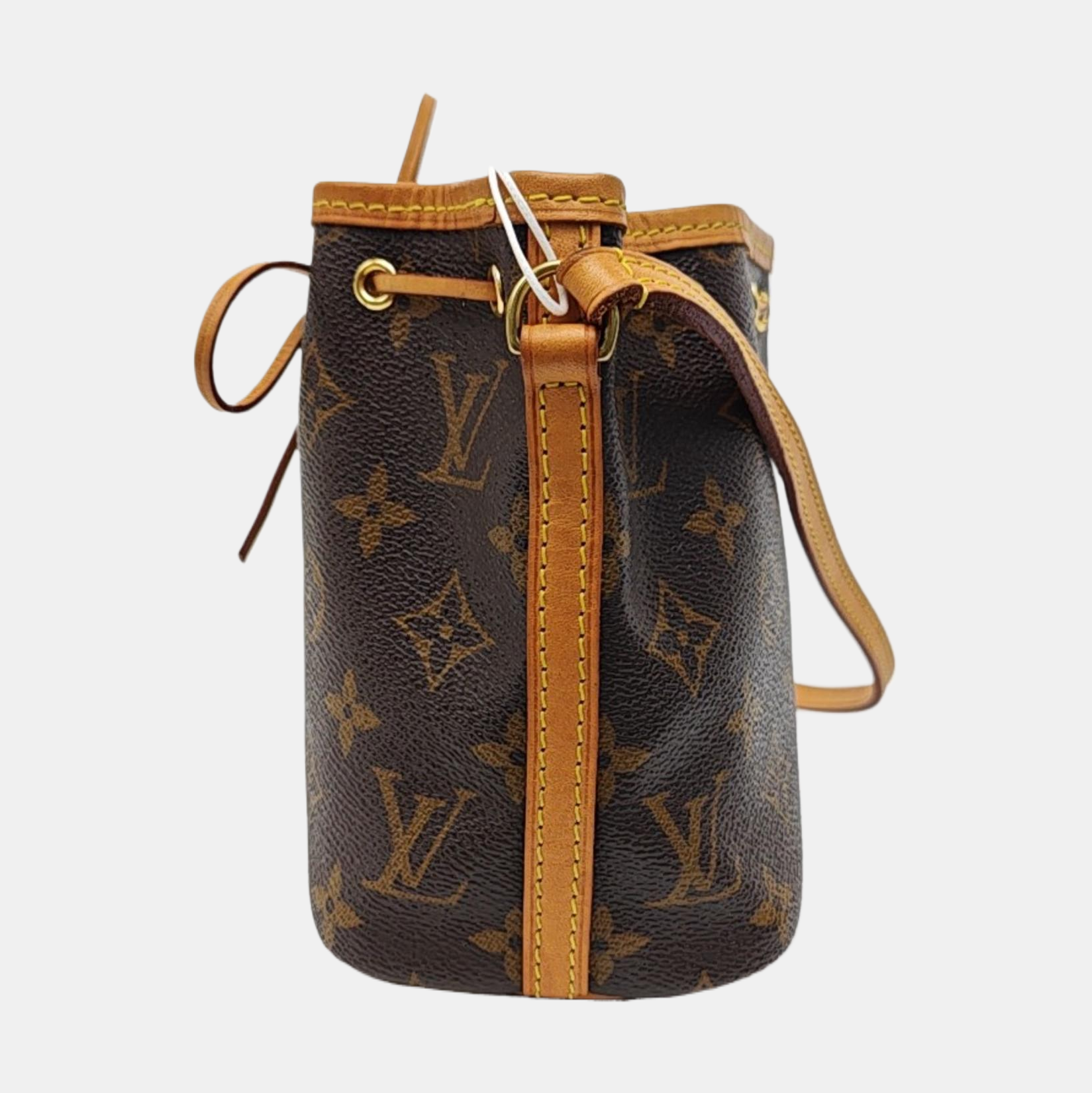 NÉONOÉ Nano Monogram Coated Canvas Brown