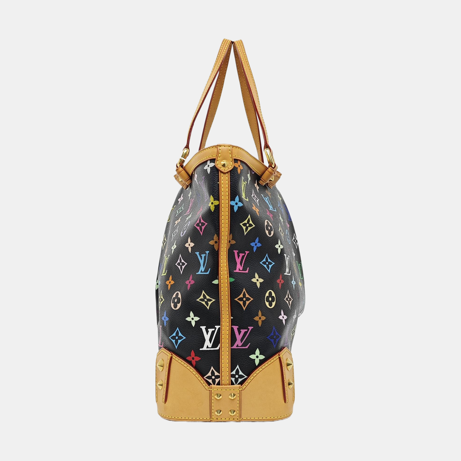 LV × TM SHARLEEN MM Monogram Coated Canvas Black