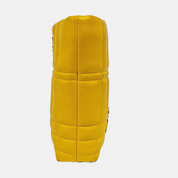 Lola Extra Small Quilted Lambskin Yellow