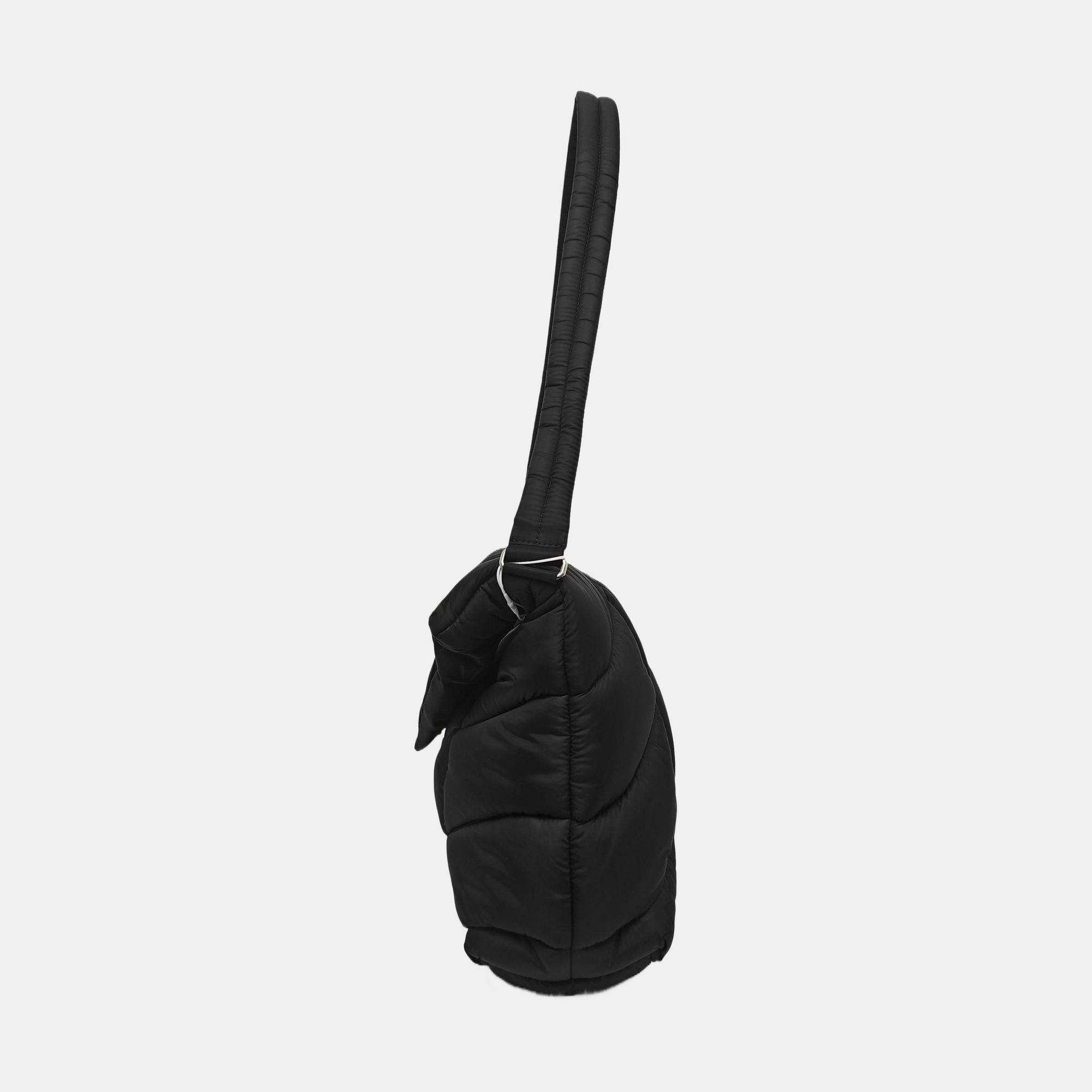 PUFFER Quilted Fabric Black