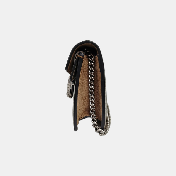Dionysus Super Mini Monogram Coated Canvas Beige