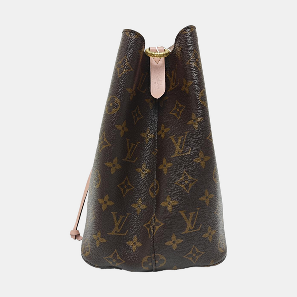 NÉONOÉ MM Monogram Coated Canvas Brown