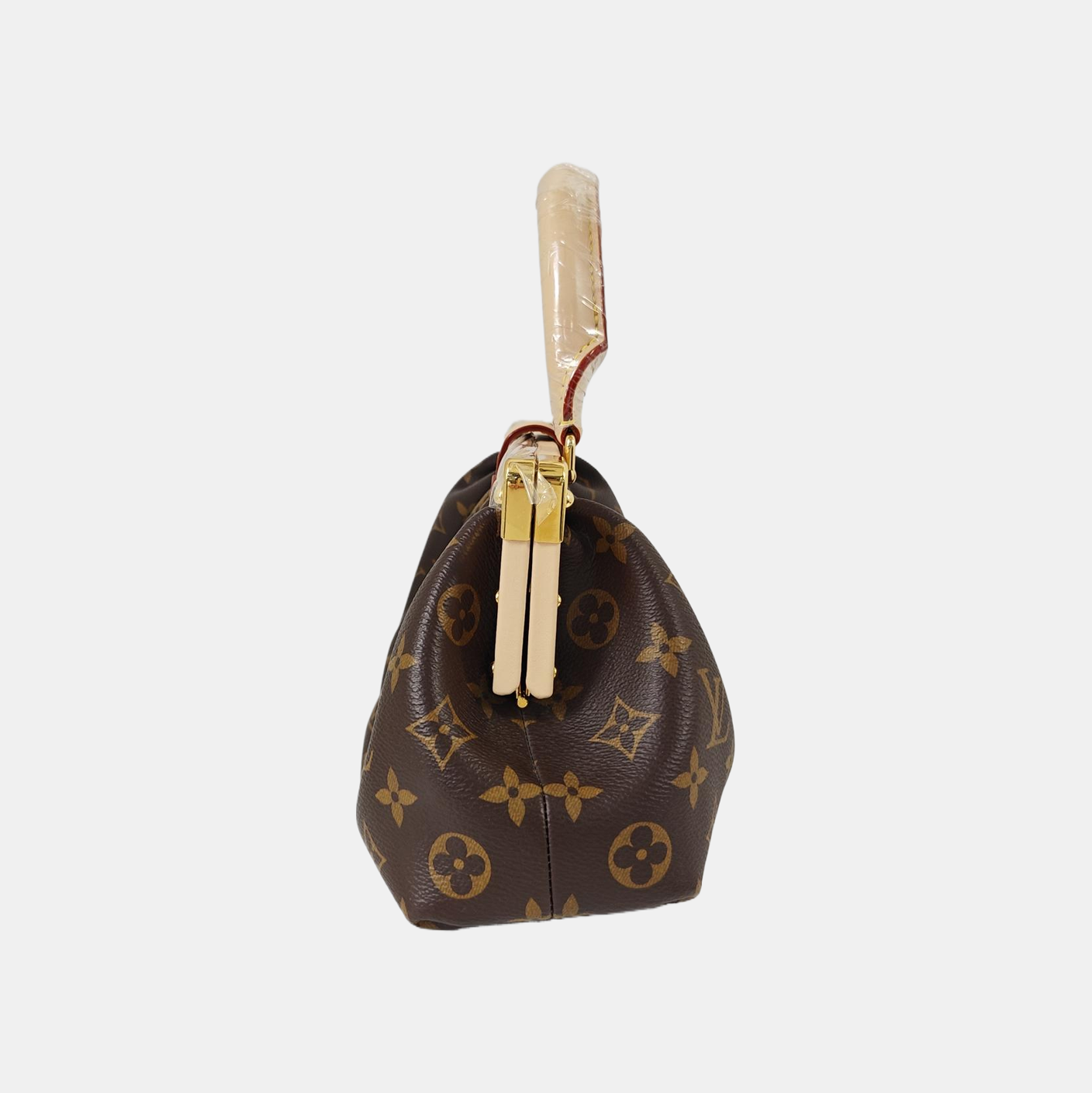CLUTCH Monogram Coated Canvas Brown