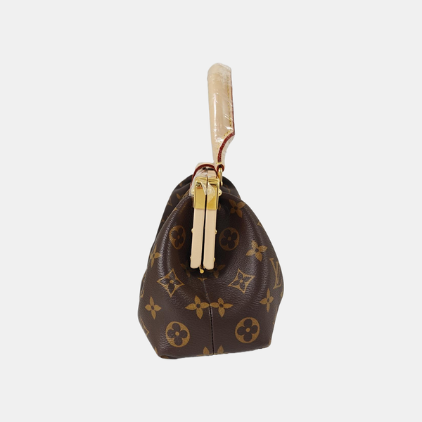 CLUTCH Monogram Coated Canvas Brown
