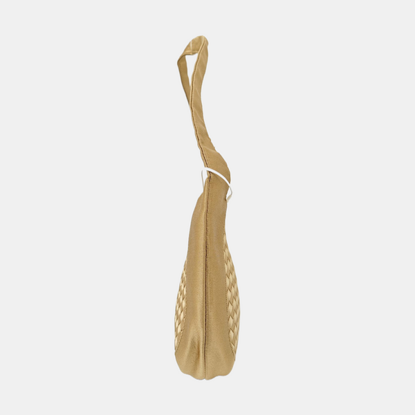 Fabric Top Handle Bag Beige