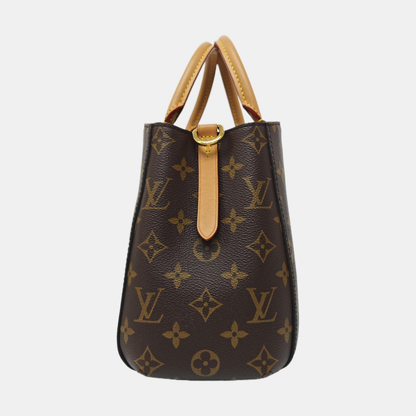 MONTAIGNE Monogram Coated Canvas Brown