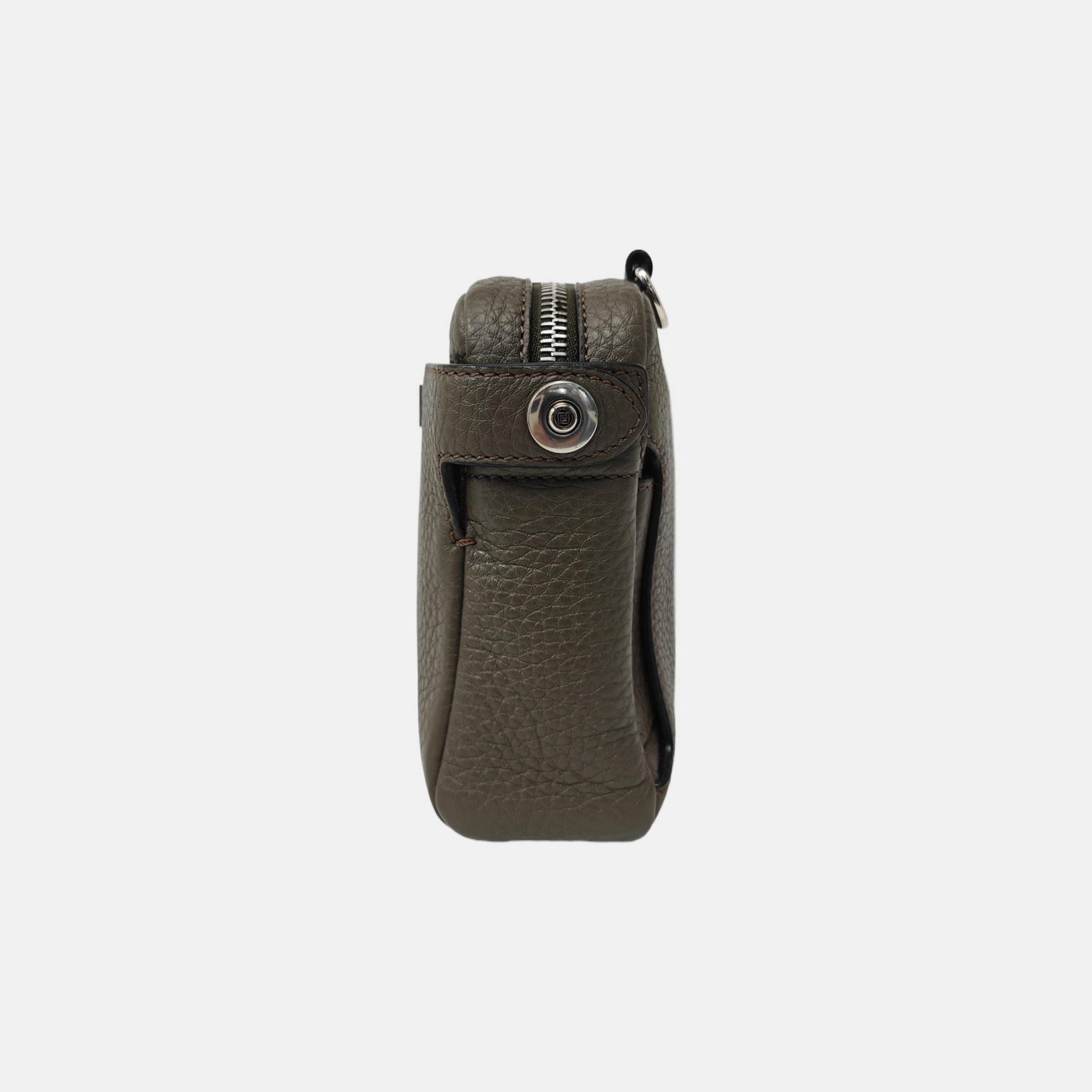 Calfskin Crossbody Bag Gray