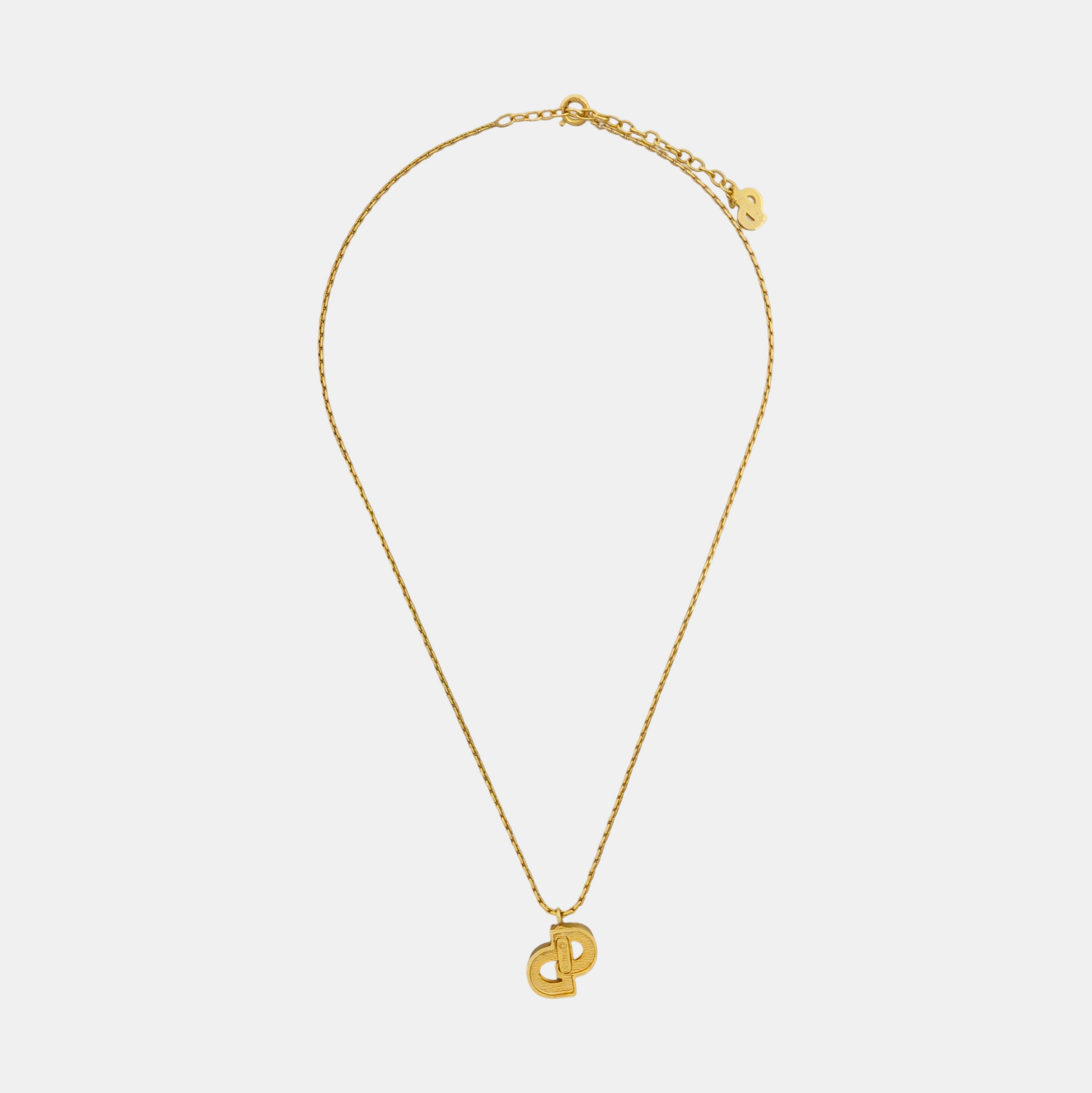 Petit CD Metal Gold Necklace