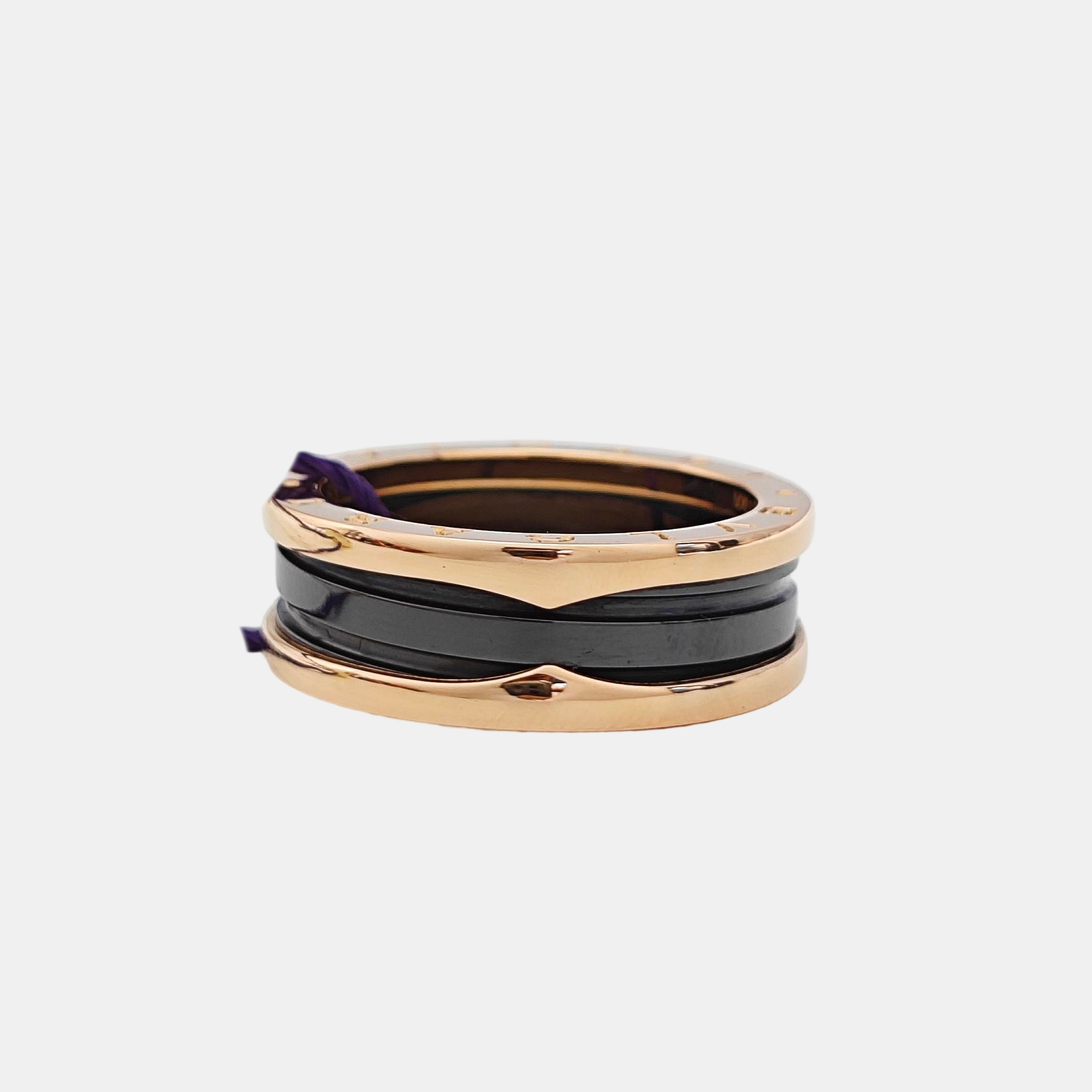 B.ZERO1 18k Rose Gold Ring EU 63