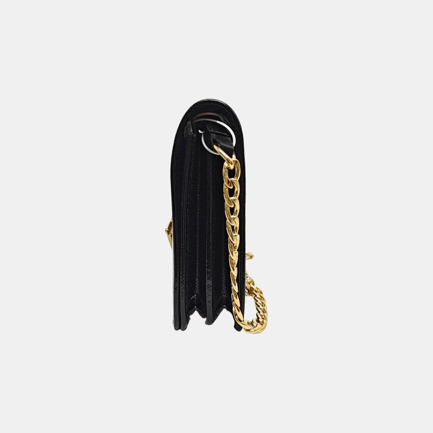 Saffiano Calfskin Shoulder Bag Black