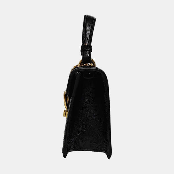 Sylvie Mini Monogram Velvet Black