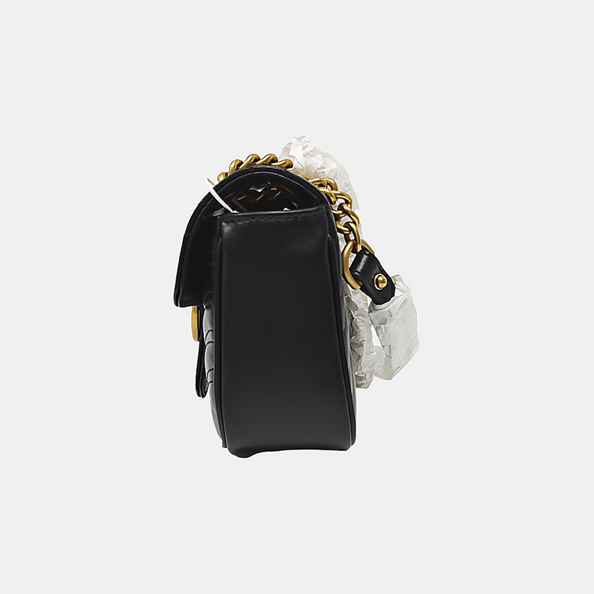 GG Marmont Small Quilted Calfskin Black