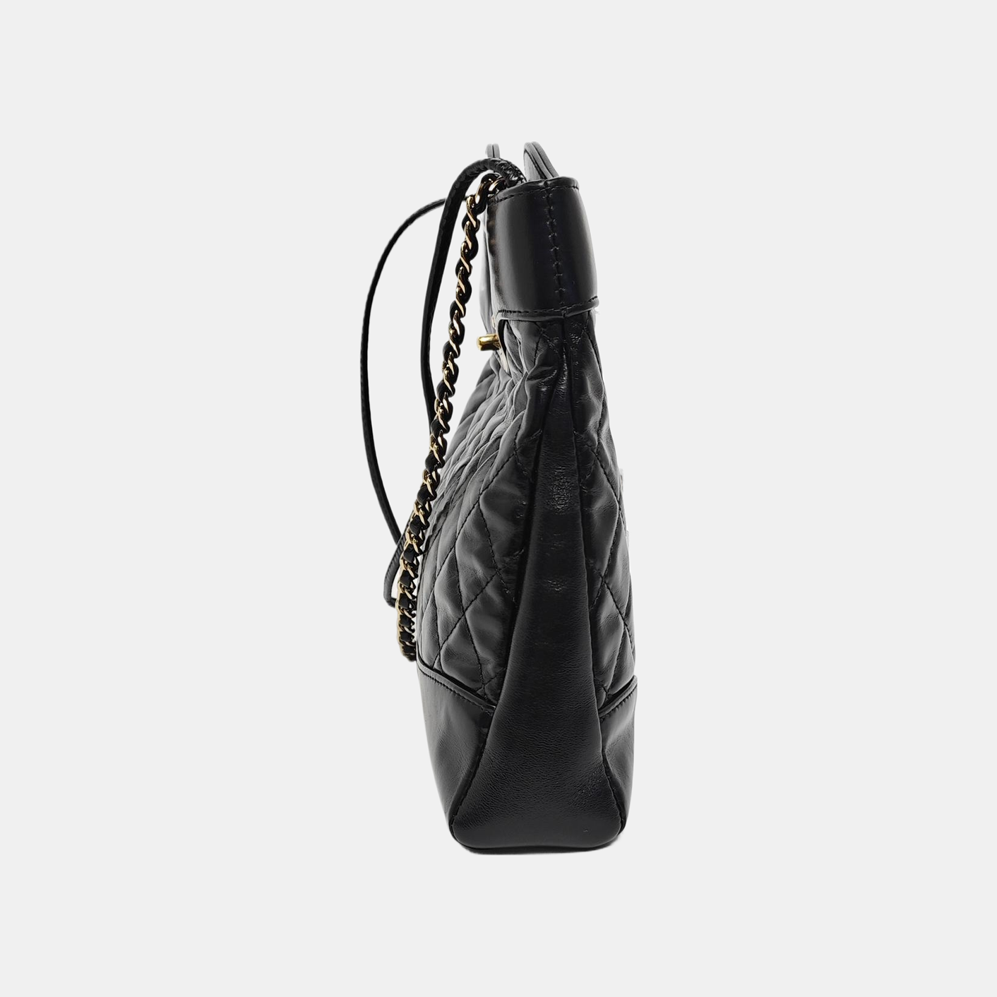 CHANEL 31 Mini Quilted Waxed Cafskin Black