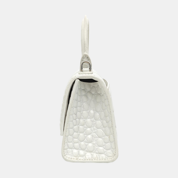 Hourglass Small Calfskin White