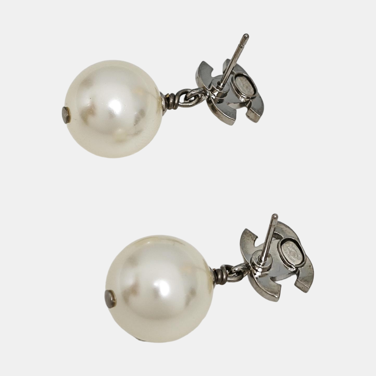 Metal Silver Earrings