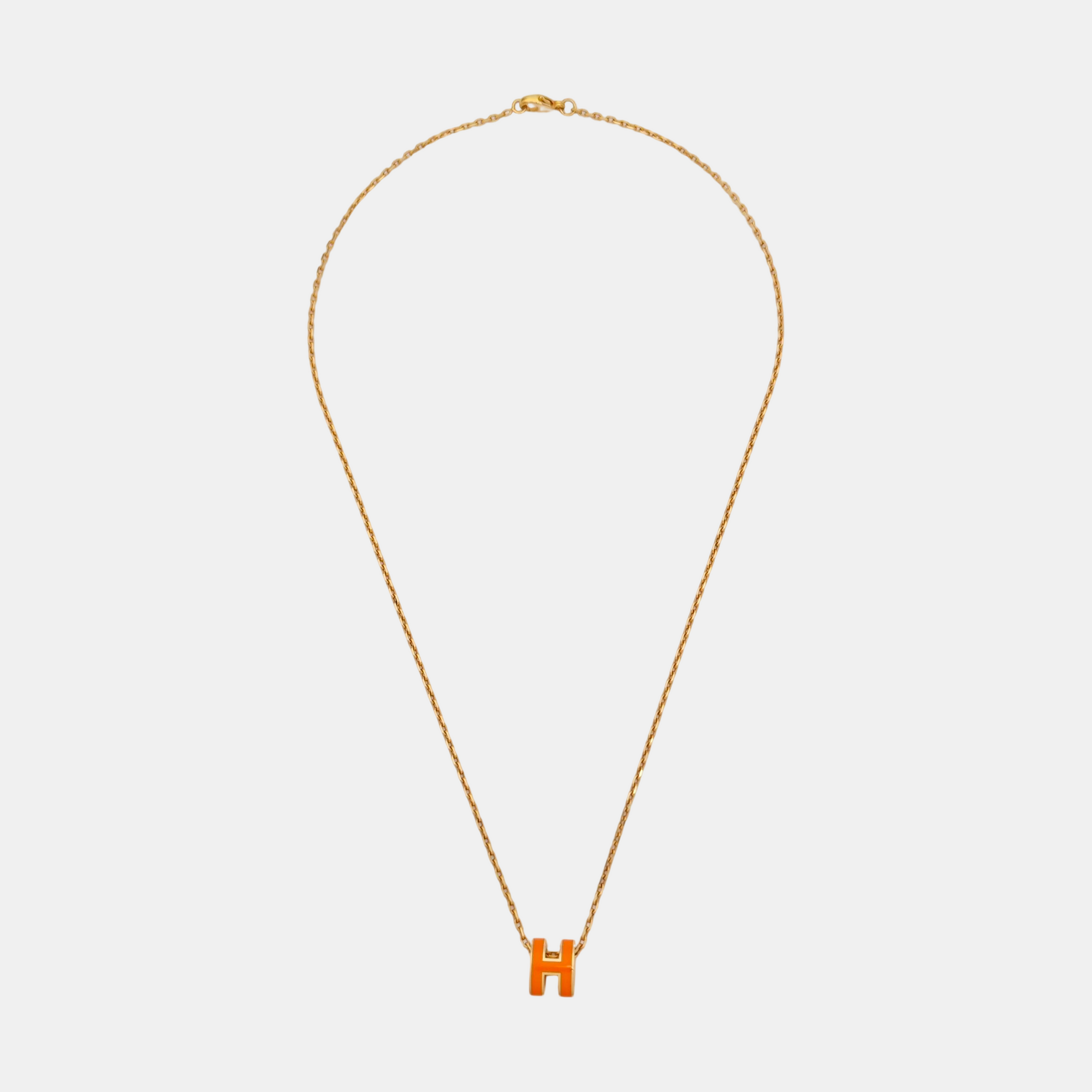 Pop H Metal Rose Gold Necklace