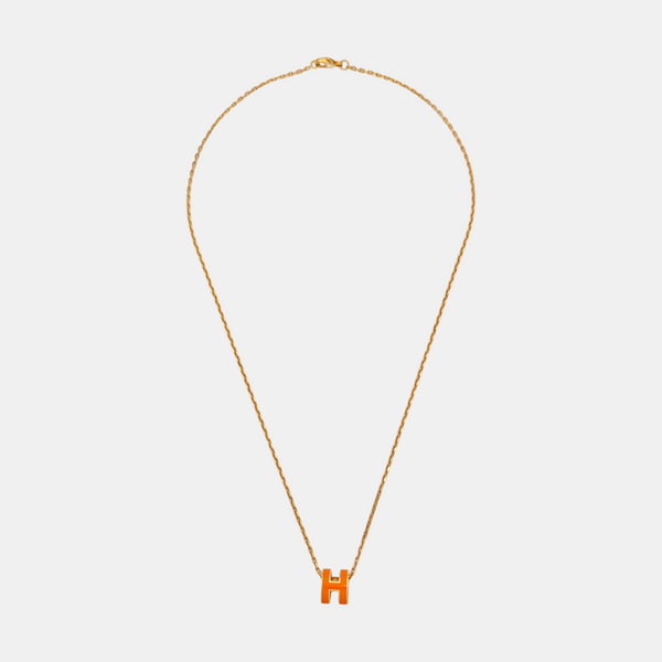 Pop H Metal Rose Gold Necklace