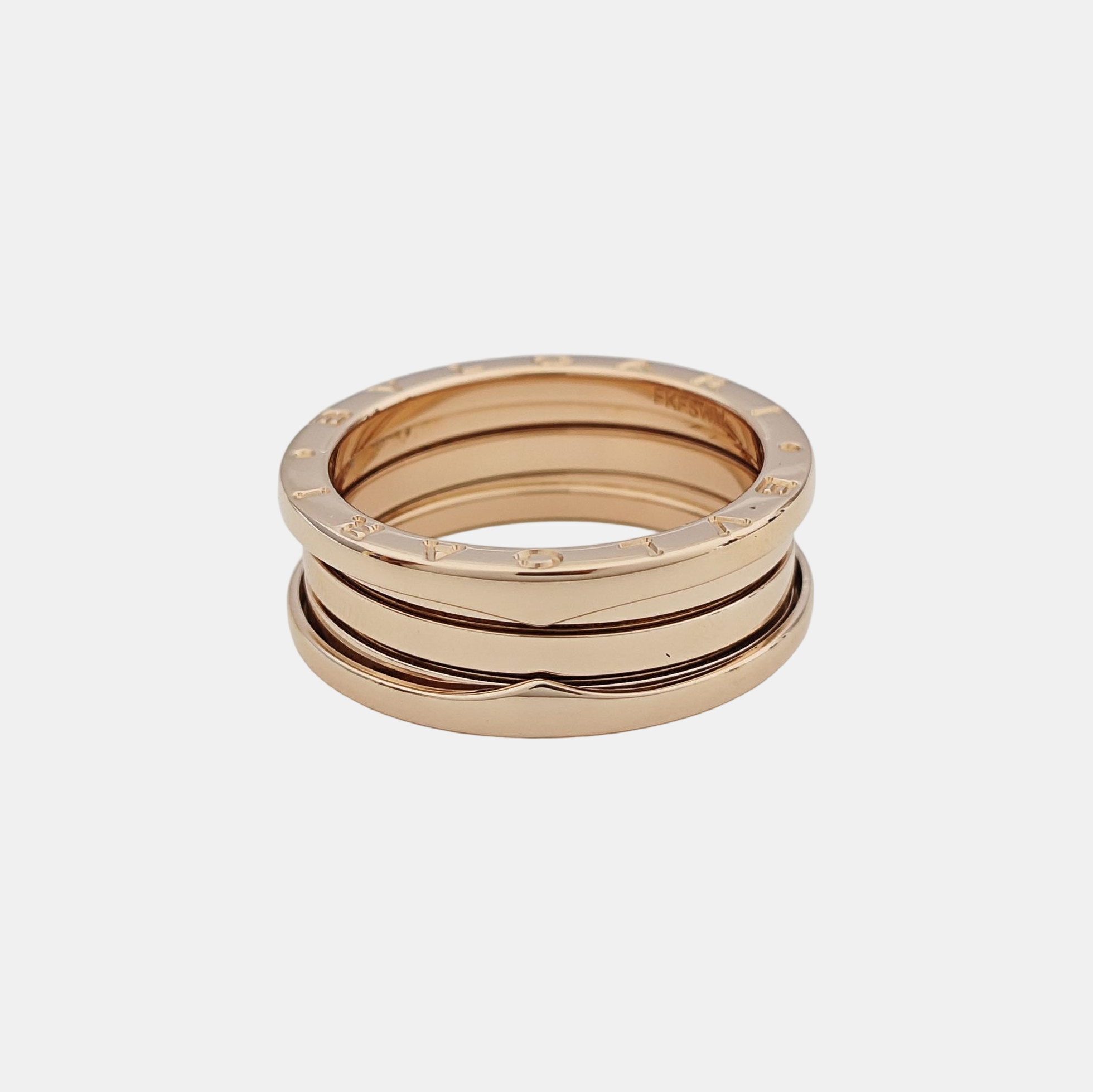 B.ZERO1 18k Rose Gold Ring EU 63