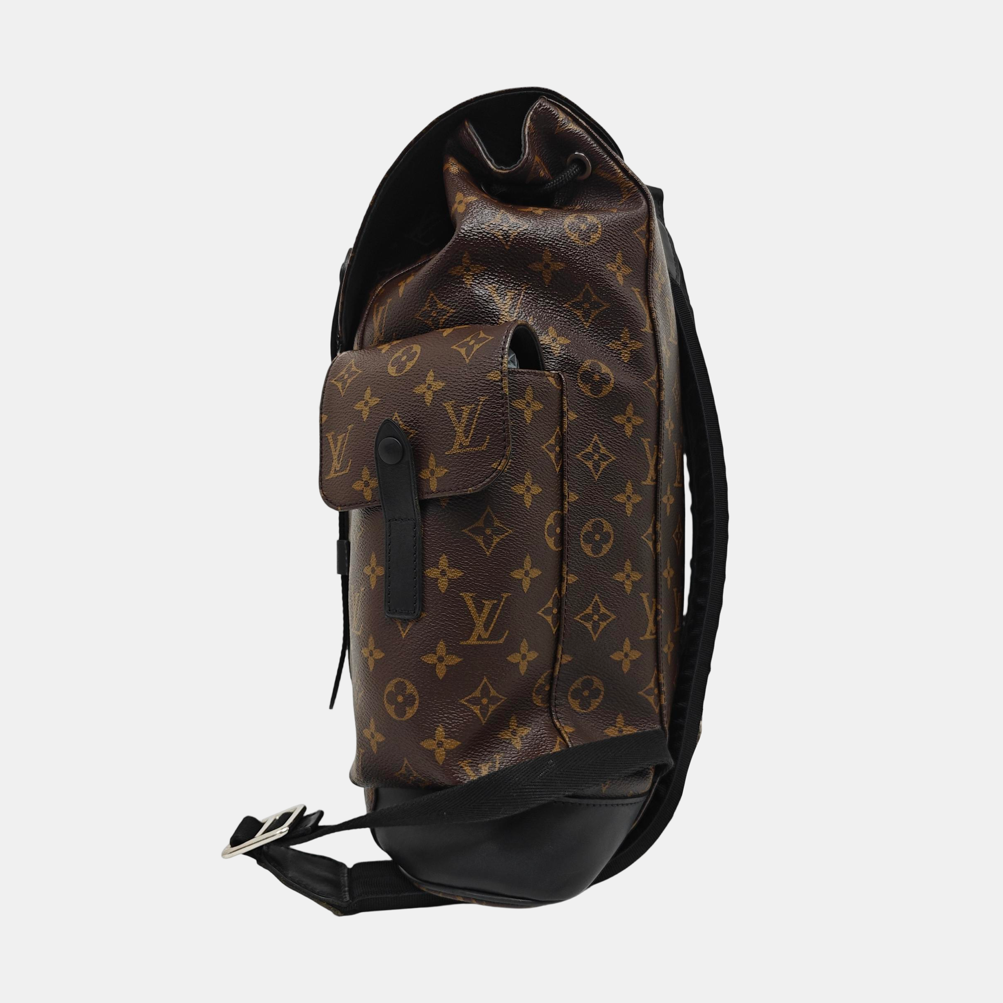 CHRISTOPHER MM Monogram Coated Canvas Brown