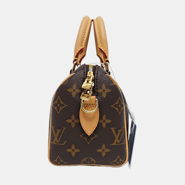 SPEEDY 20 Monogram Coated Canvas Brown