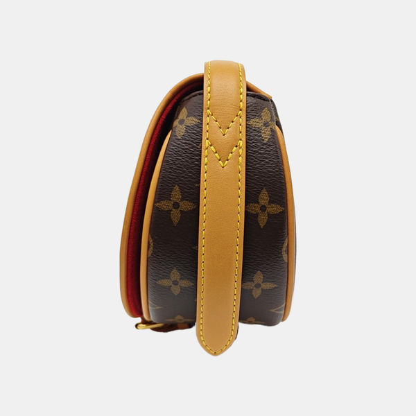 TAMBOURINE Monogram Coated Canvas Brown