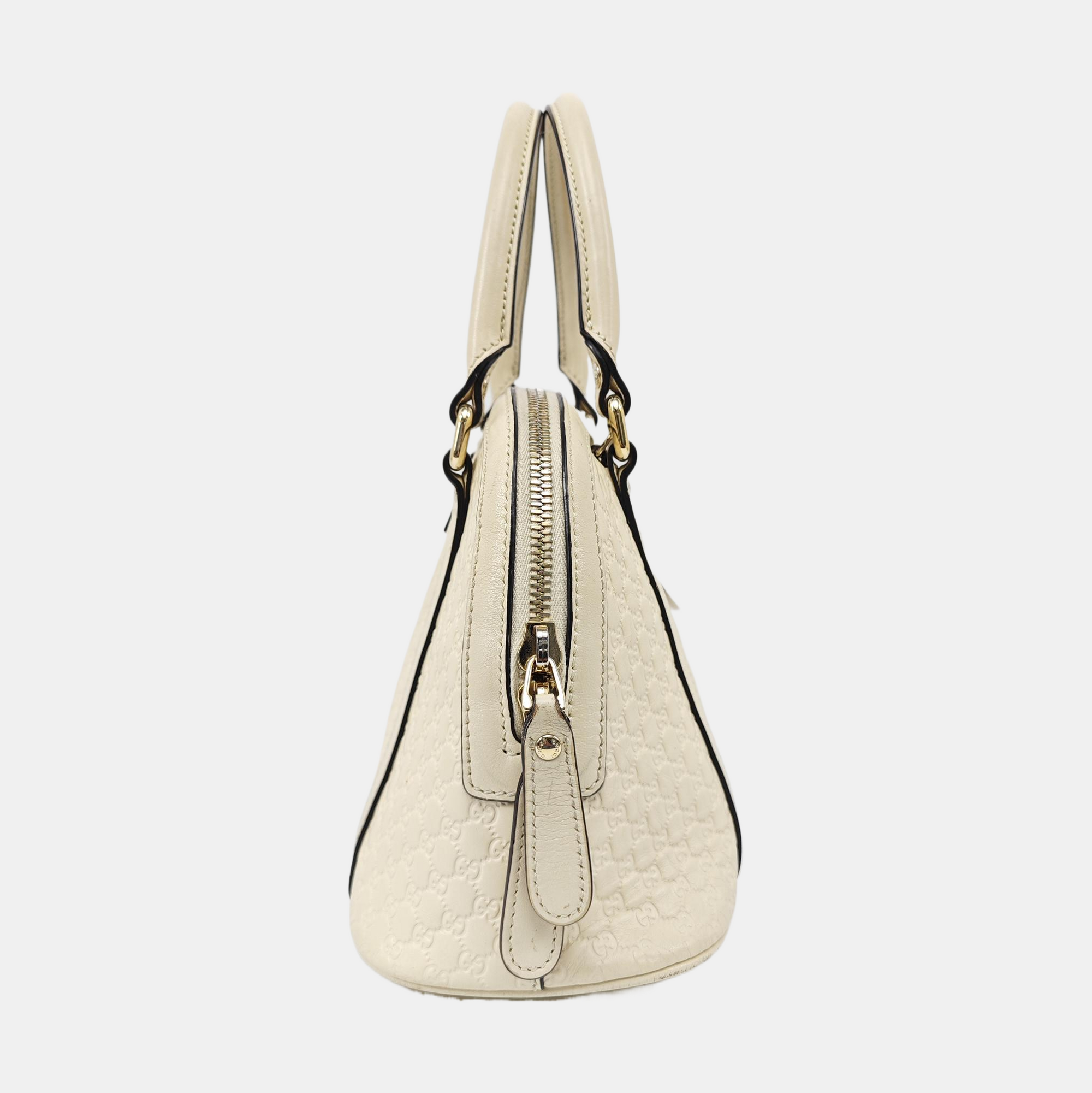 Microguccissima Monogram Calfskin Beige
