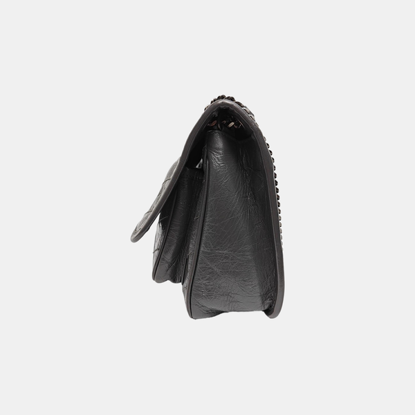 NIKI Small Chevron Calfskin Gray