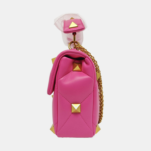 Roman Stud Lambskin Pink