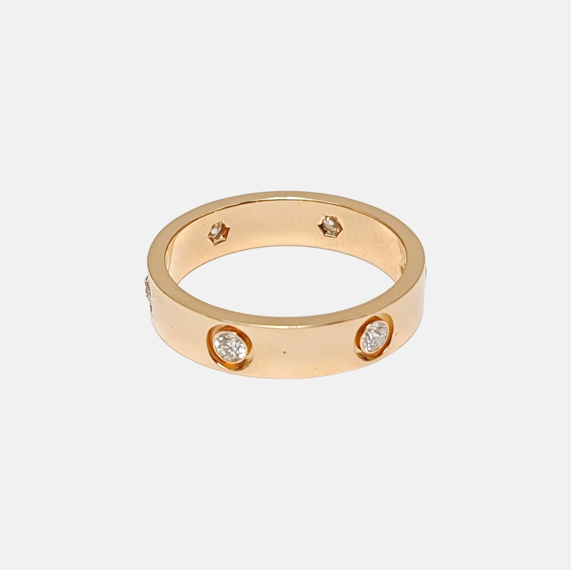 LOVE 18k Rose Gold Ring EU 63