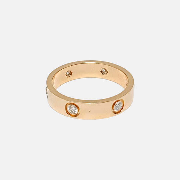 LOVE 18k Rose Gold Ring EU 63