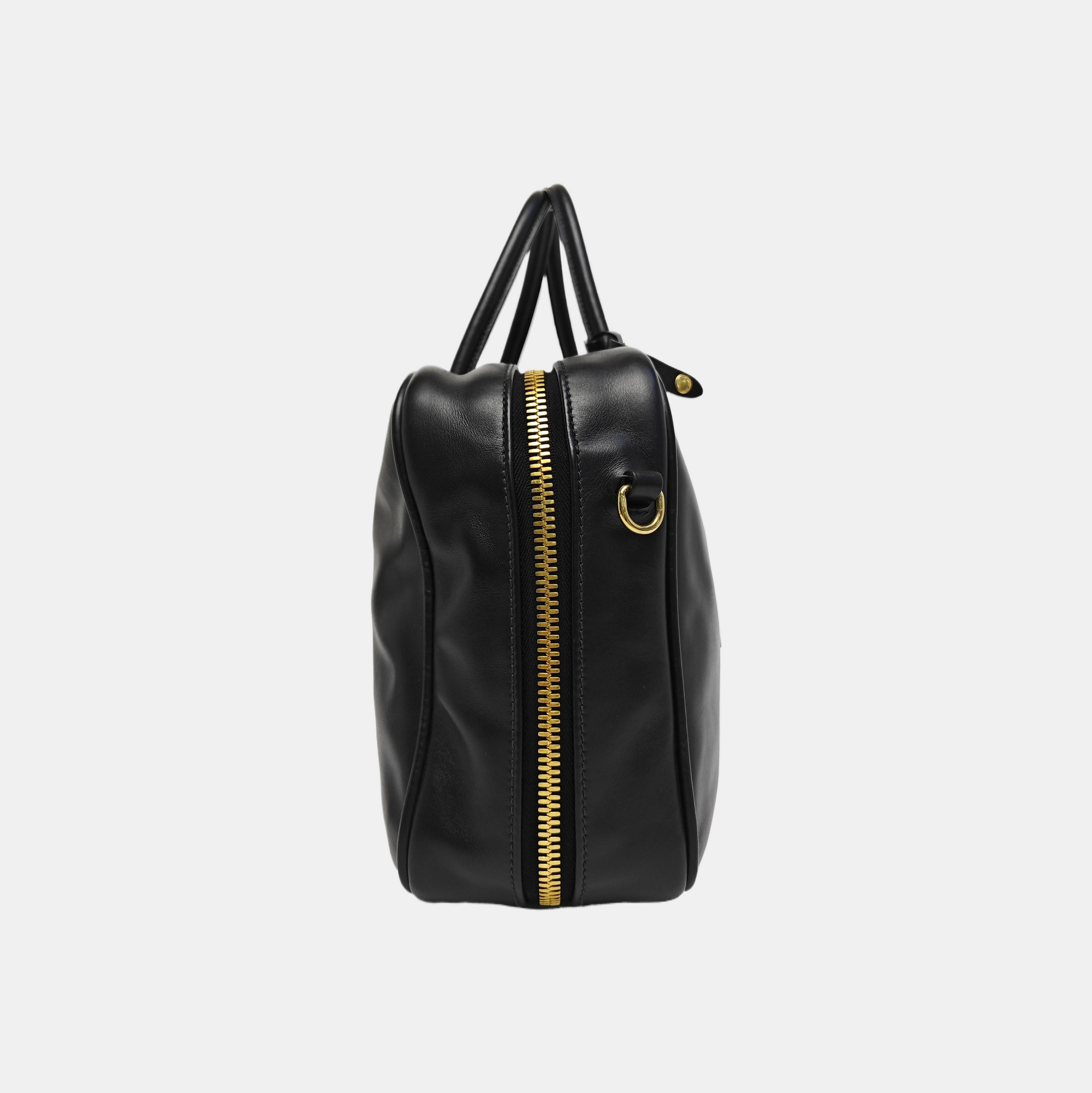 Beau Large Calfskin Black
