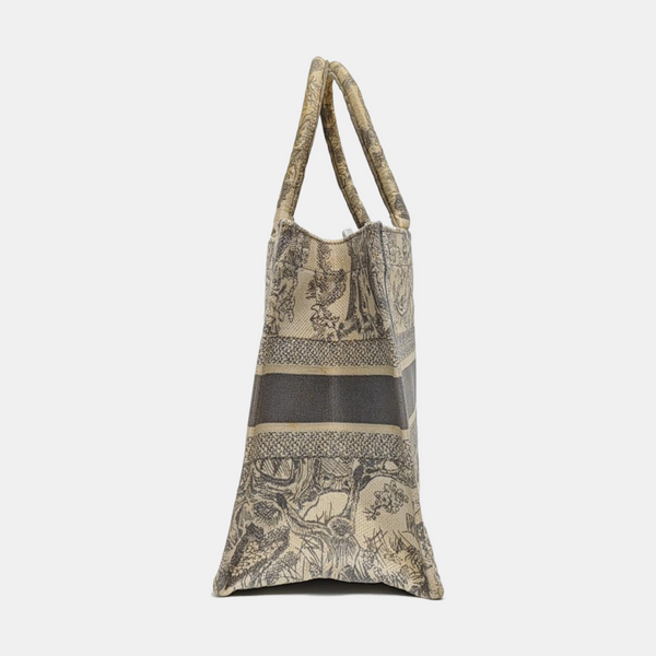 Book Tote Medium Canvas Gray