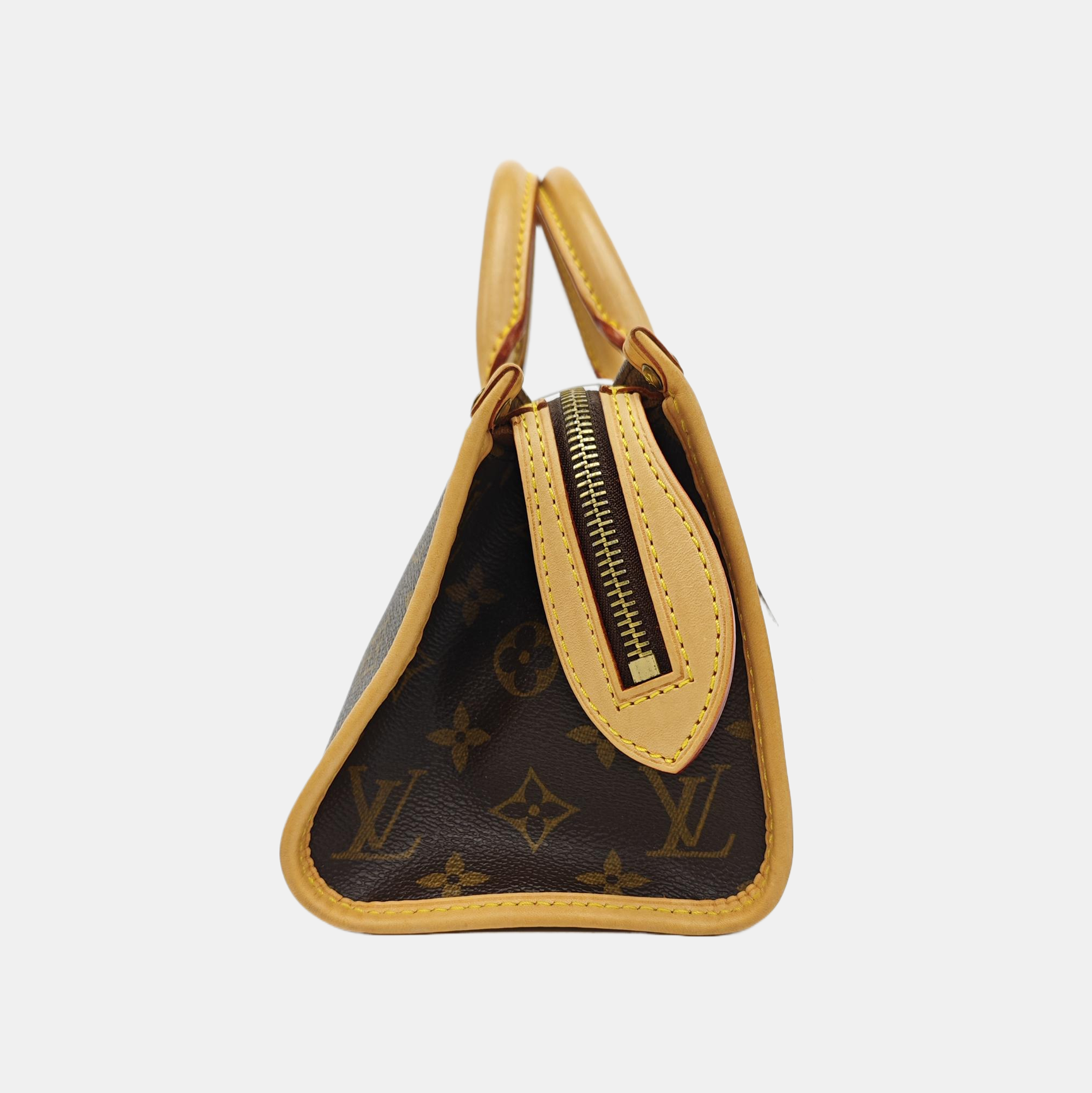 POPINCOURT Monogram Coated Canvas Brown