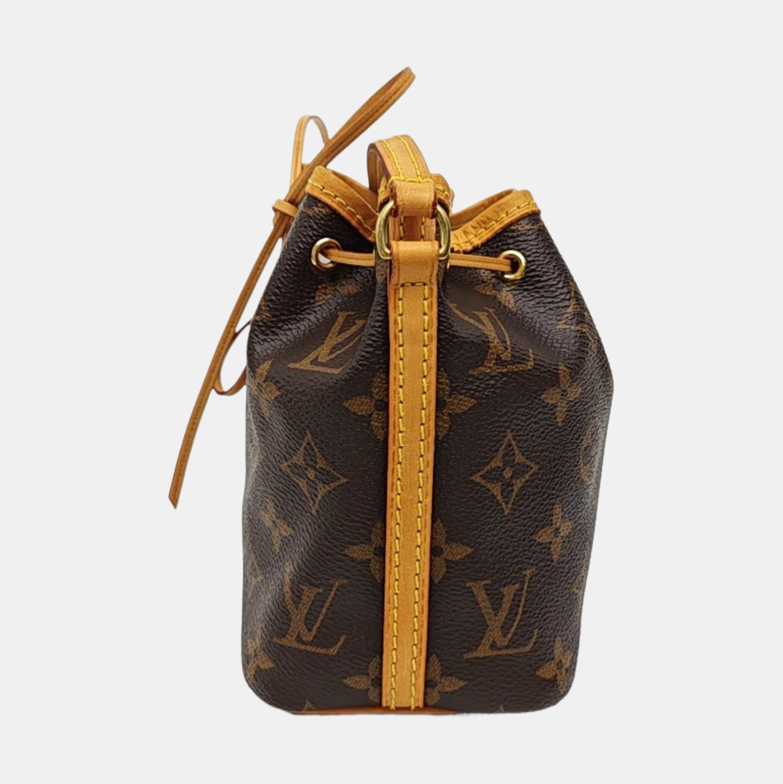 NÉONOÉ Nano Monogram Coated Canvas Brown