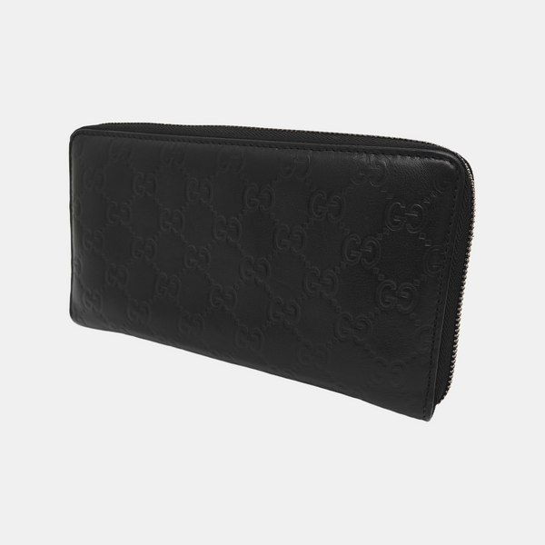 Signature Monogram Calfskin Black Wallet