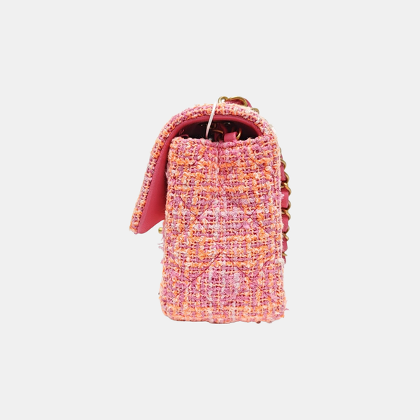 CLASSIC FLAP Mini Quilted Wool Red