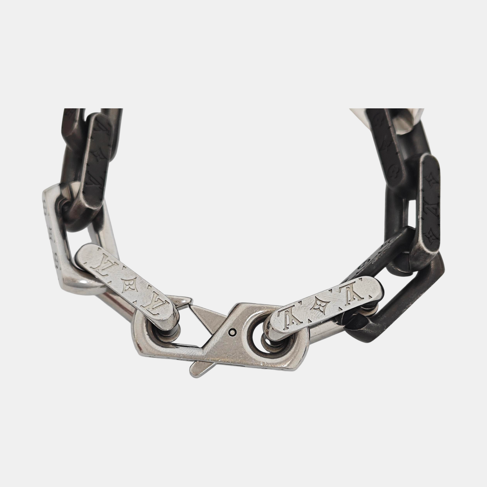 MONOGRAM CHAIN Metal Silver Bracelet