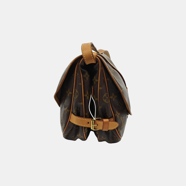 SAUMUR 30 Monogram Coated Canvas Brown