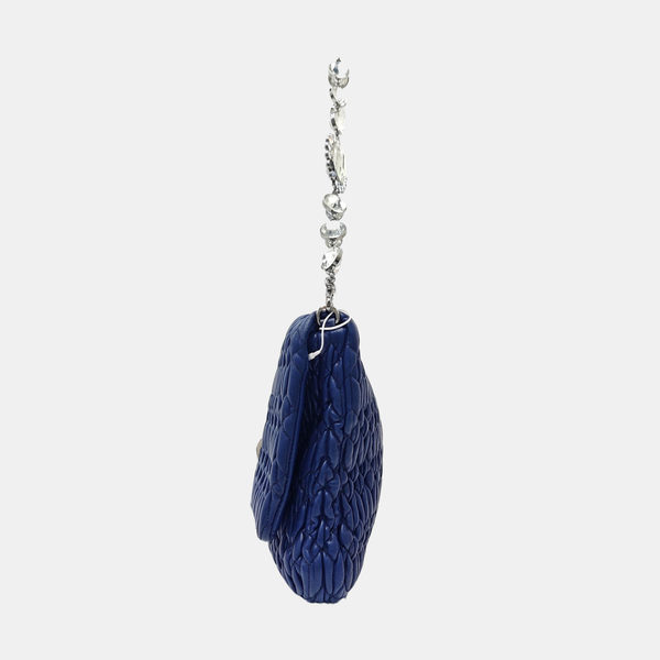Crystal Quilted Lambskin Blue